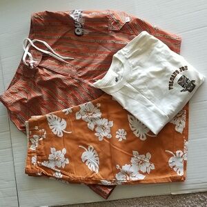 Gr PROTOTYPE shorts QUADRANT swim suit CARRIBEAN t shirt NWT 32 & Medium Mens